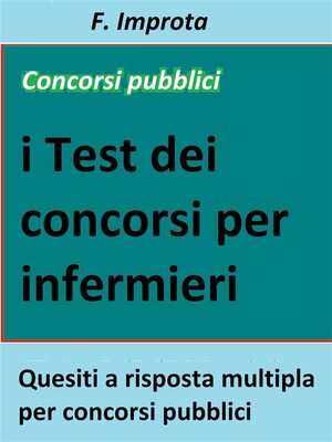 cover image of I test dei concorsi per infermiere